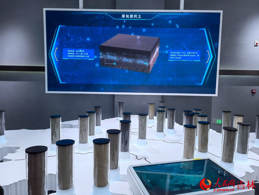 不同地區的土壤樣本展示。人民網 馬俊華攝