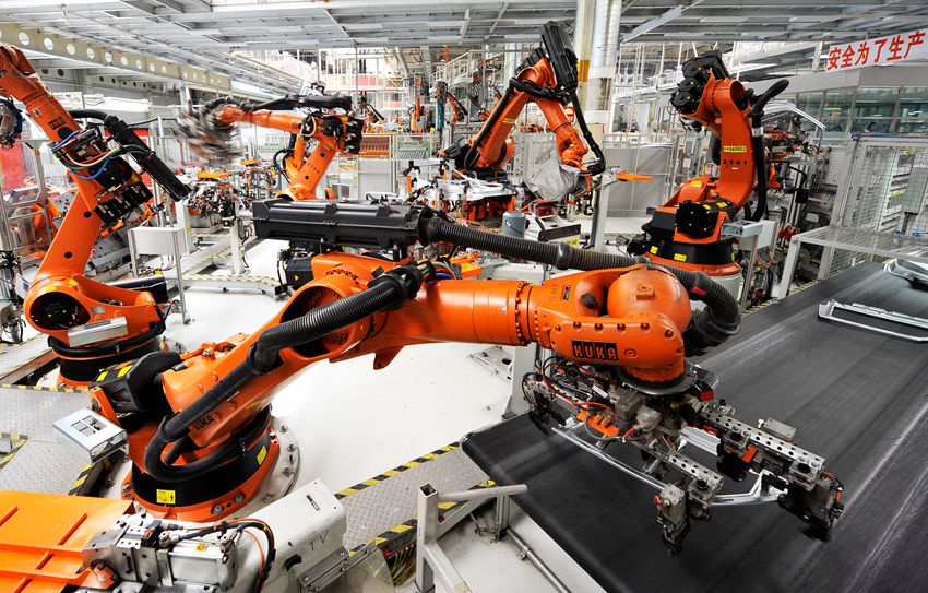 《一汽-大眾  汽車的時光隧道》。金濤 攝