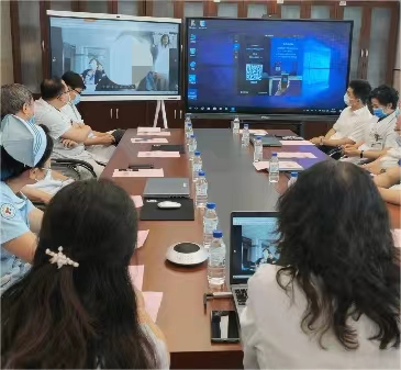 吉林大學中日聯誼醫院與養老院進行遠程會診。(吉林大學中日聯誼醫院供圖)