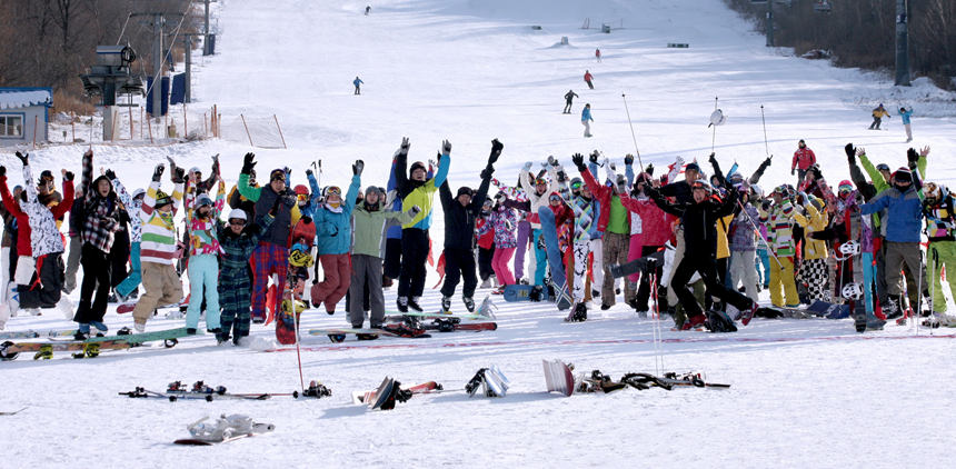 我們歡呼在北大湖。（吉林省文化和旅游廳供圖）
