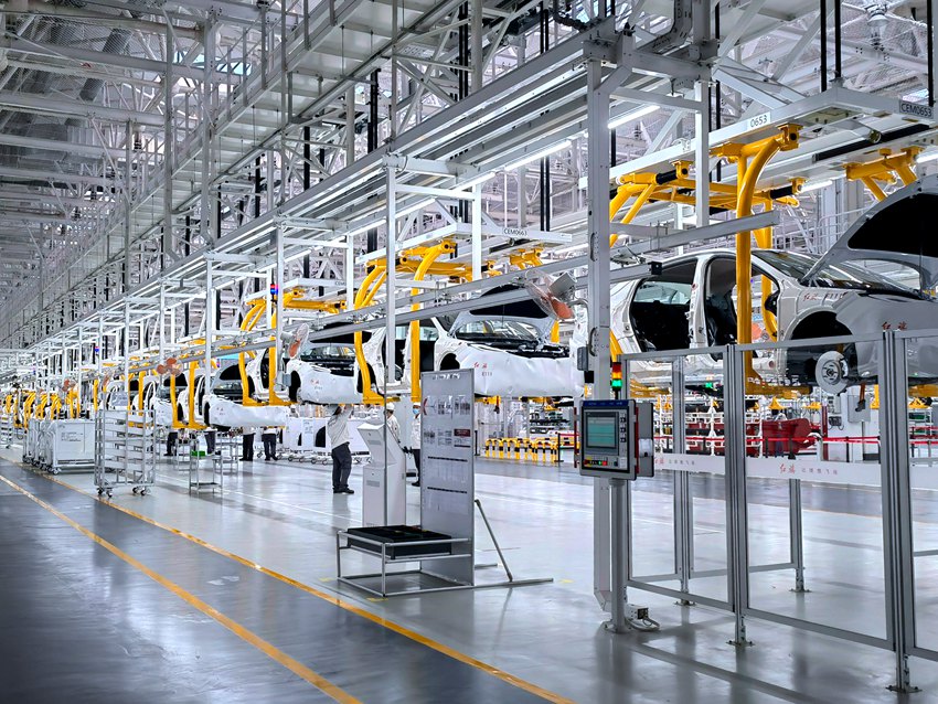 一汽紅旗繁榮工廠。(資料圖片)