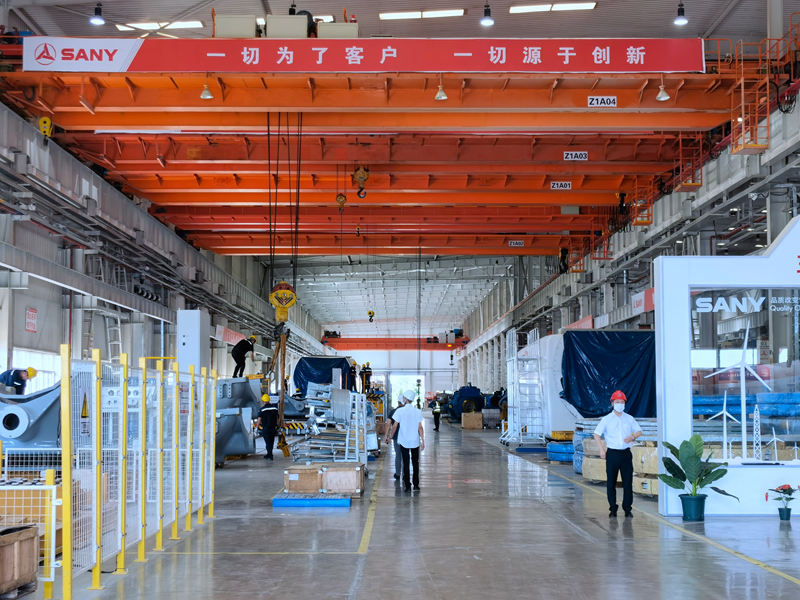 三一重能通榆零碳智造風電產業園。人民網李洋 攝