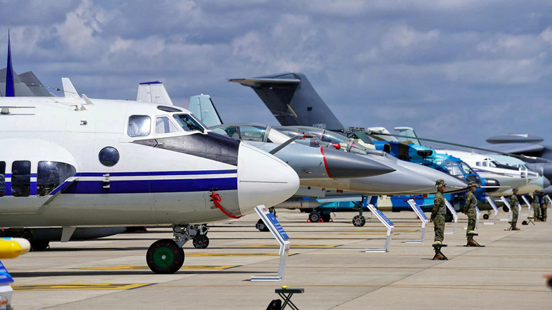 地面靜態展示。人民網記者李洋 攝