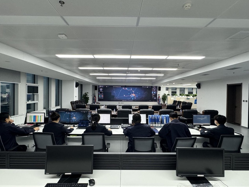 智慧長(zhǎng)天燃?xì)馄脚_(tái)實(shí)時(shí)監(jiān)控各項(xiàng)動(dòng)態(tài)數(shù)據(jù)。（資料圖片 長(zhǎng)天集團(tuán)供圖）