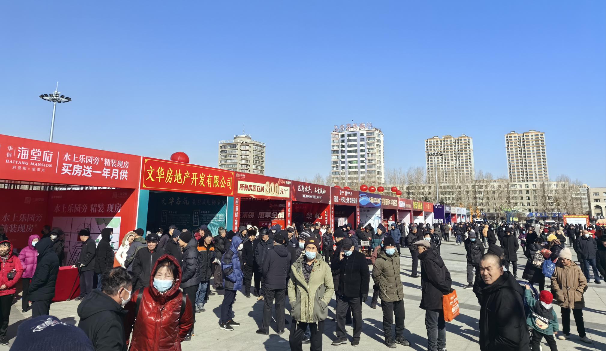 不少有購房意愿的市民匯聚展位前