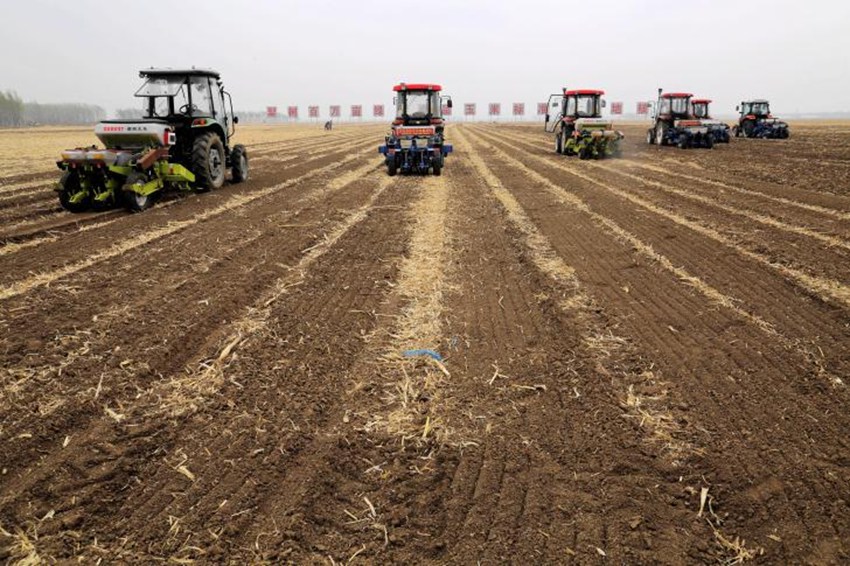 梨樹縣備春耕進行時。李坤攝