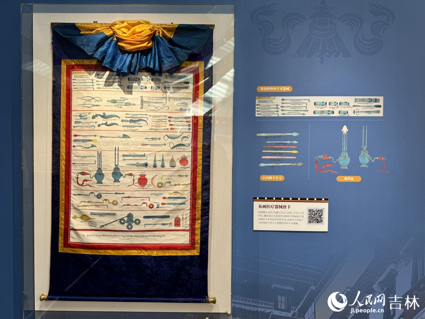 布畫醫療器械唐卡。人民網記者 李思玥攝