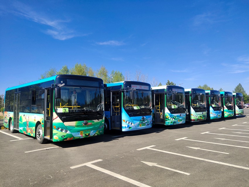 已投入運營的公交車