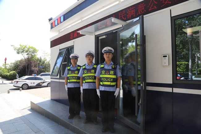 長春市街面警務站正式運行。孫康 攝