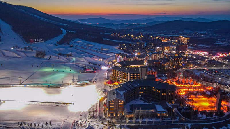 萬科松花湖滑雪度假區。萬科松花湖滑雪度假區供圖