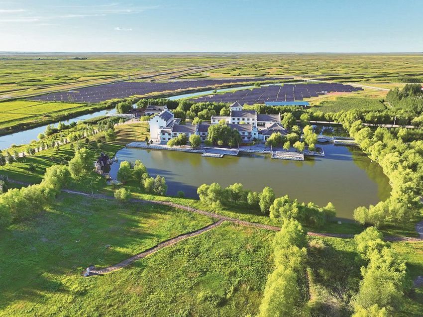 以引嫩入白供水工程為依托，集自然景觀與人文景觀于一體的嫩水韻白風景區。潘晟昱攝