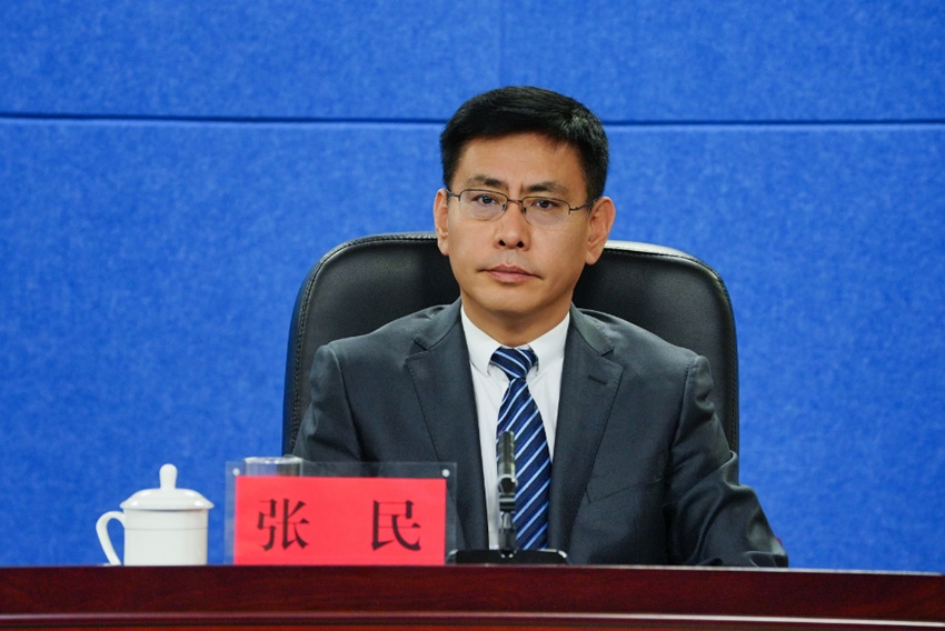 長春市蓮花山度假區管委會副主任張民。（吉林發布）