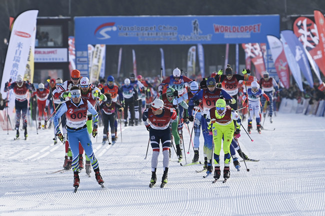 長春凈月潭瓦薩滑雪節。（資料照片）長春市文廣旅局供圖