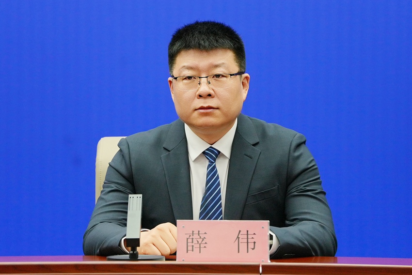 長(zhǎng)春蓮花山生態(tài)旅游度假區(qū)文體旅游科技局局長(zhǎng)薛偉。（長(zhǎng)春市委宣傳部供圖）