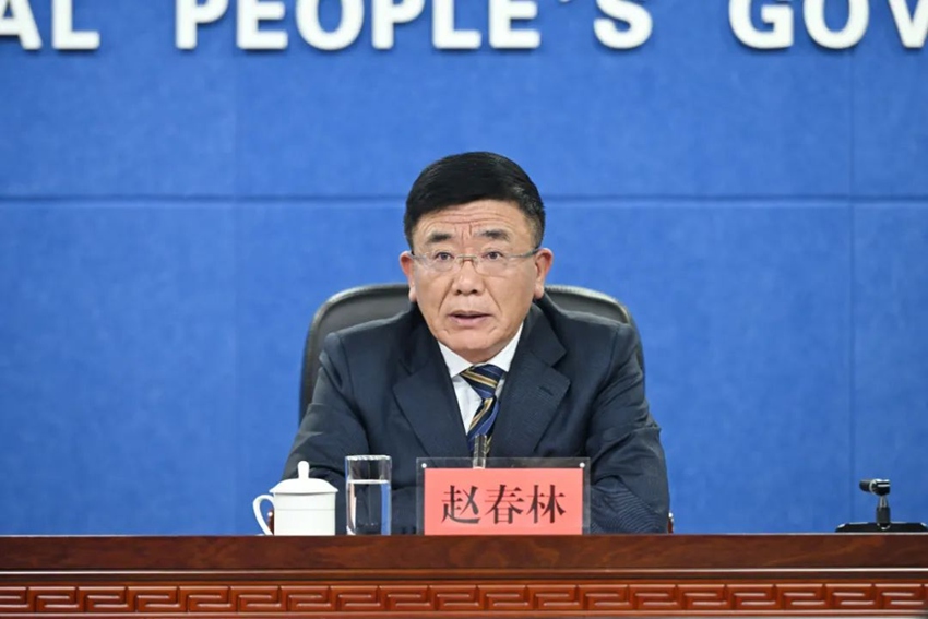 吉林省人社廳副廳長趙春林。(吉林發(fā)布)