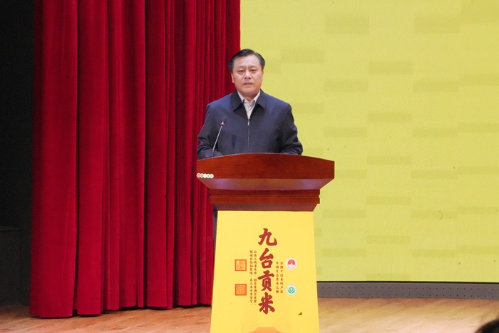 吉林省糧食和物資儲備局黨組書記、局長柴冠。人民網記者 李洋攝