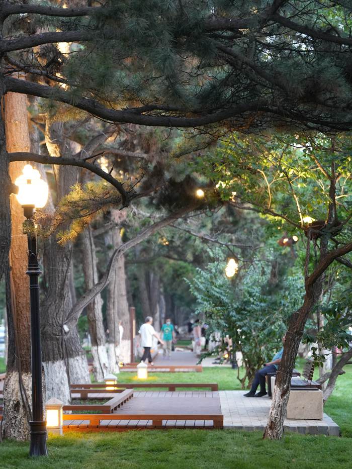 街區(qū)綠樹(shù)成蔭。人民網(wǎng)記者 李洋攝