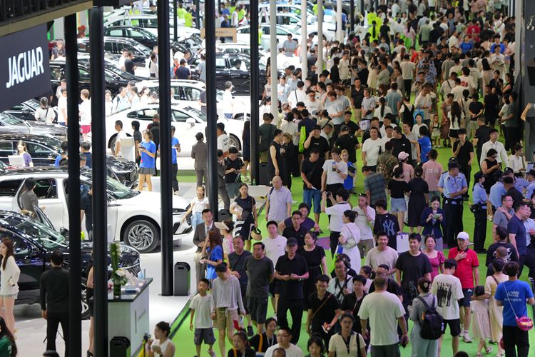 博覽會現場人流如織。人民網記者 李洋攝