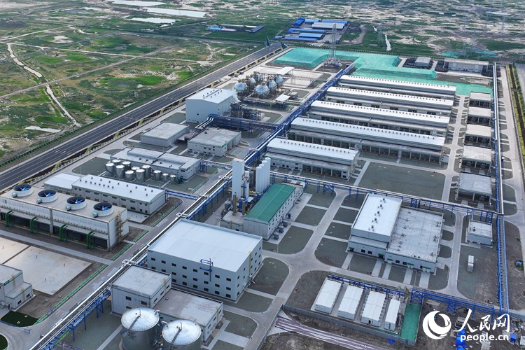 吉林大安風(fēng)光制綠氫合成氨一體化示范項目。人民網(wǎng)記者 李洋攝