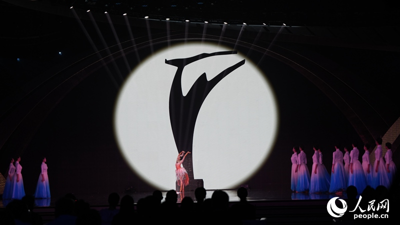 中國長春電影節“金鹿獎”標識。（資料照片）人民網記者 李洋攝